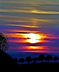 Sunset from Hartington former train station