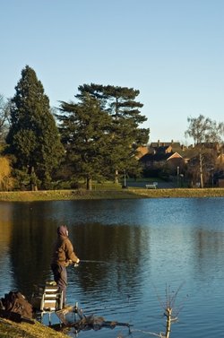 Fishing in Stowe Pool