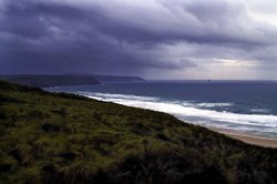 Storm over Perranporth. Wallpaper