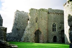 Weobley Castle, the Gower Wallpaper