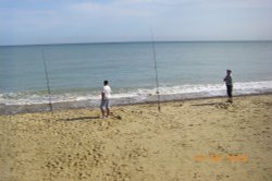 Beach Fishing Wallpaper