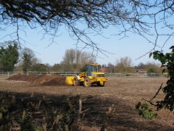 Farming next to the Church Wallpaper