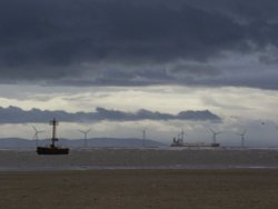Incoming tide at Crosby Beach
