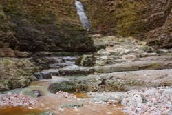 Flamborough waterfall Wallpaper