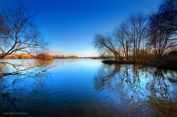 Lake in the sun Wallpaper