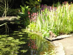 A sunny day in June at Newby Hall gardens Wallpaper