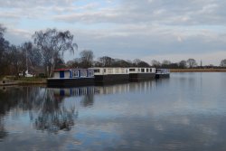 House boats on Hickling Broad Wallpaper