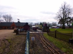 Garden Train Track Wallpaper