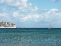 View from Swanage Beach
