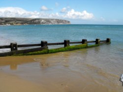 Swanage groyne Wallpaper