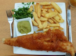 Cod, Chips and Mushy Peas for Cathyml's tour Wallpaper