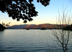 Windermere sunset. Wallpaper