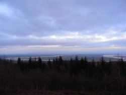 A view of the River Severn from the hills Wallpaper