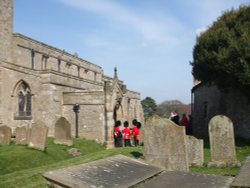 St's Mary and Alkelda's Church, Middleham, North Yorkshire. Wallpaper