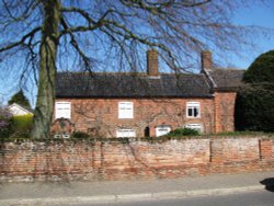 Old Cottages in the street Wallpaper