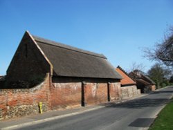 Look like old barns in the street Wallpaper