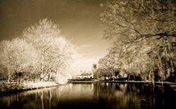 Tickhill, South Yorkshire 'infrared' Wallpaper
