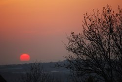 Volcanic sunset! Wallpaper