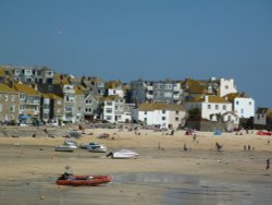 Sunny day at St. Ives. Wallpaper
