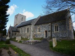 Drayton Church, close-up Wallpaper