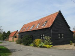 This looks like a Barn converted into a House Wallpaper