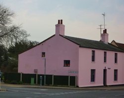 House on the four crossroads at Reydon Wallpaper
