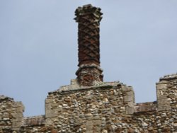 Ornate Chimneys on the Castle Wallpaper