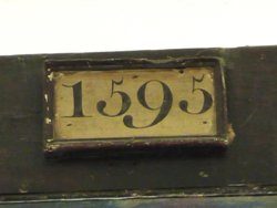 Date on one of the Church beams Wallpaper