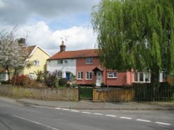 A corner of the village Wallpaper