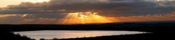 Sunset over Darwen Reservoir Wallpaper
