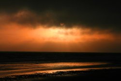 Sunset at Morfa Dyffryn Nature Reserve Wallpaper
