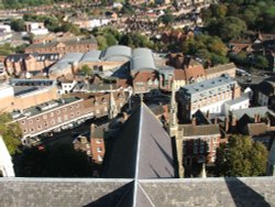 Rooftop view Wallpaper