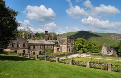 Ilam Hall and Church Wallpaper