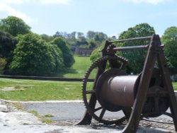 A view over the lawn Wallpaper