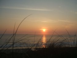 Sunset at Perran sands, Cornwall