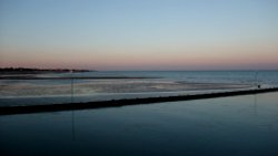 East beach in the evening