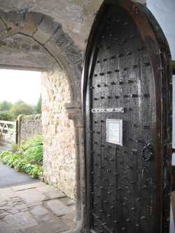 Ribchester Chapel door