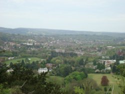 Dorking from Box Hill Wallpaper
