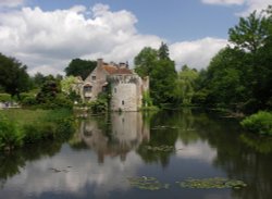 The moated house Wallpaper