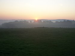 Sunrise on Bockets Farm Wallpaper