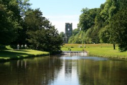 Fountains Abbey. North Yorks. Wallpaper