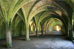 Fountains Abbey, North Yorkshire Wallpaper