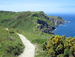 South West Coast path from Lee Bay to Bull Point