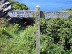 South west coast path from Bull Point to Morte Point