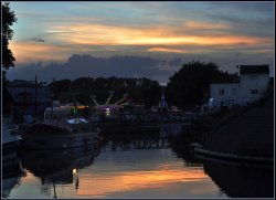 Saturday Sunset Stourport Wallpaper