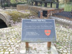 Middle Mill Wier, Colchester Wallpaper