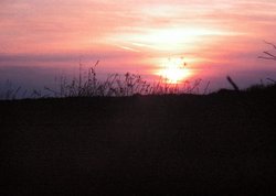Sunset over the Isle of Sheppey. Wallpaper