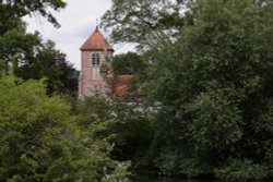 Tower of Mapledurham Church Wallpaper