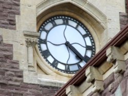 Abergavenny  Market Hall Clock Wallpaper