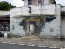 Creative wall painting Wallpaper